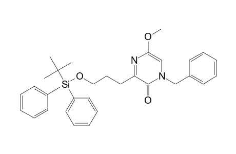 2(1H)-Pyrazinone, 3-[3-[[(1,1-dimethylethyl)diphenylsilyl]oxy]propyl]-5-methoxy-1-(phenylmethyl)-