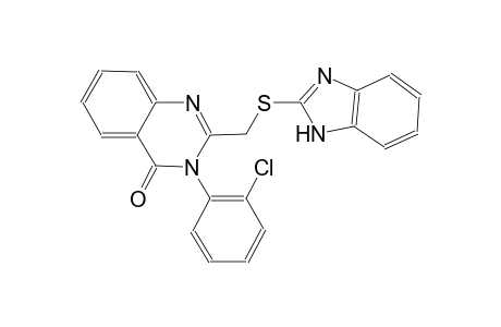 4(3H)-quinazolinone, 2-[(1H-benzimidazol-2-ylthio)methyl]-3-(2-chlorophenyl)-