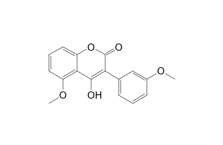 4-Hydroxy-5-methoxy-3-(3-methoxyphenyl)-1-benzopyran-2-one