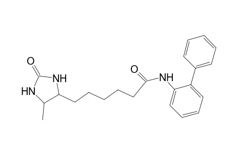 1H-Imidazole-4-hexanamide, N-[1,1'-biphenyl]-2-yltetrahydro-5-methyl-2-oxo-