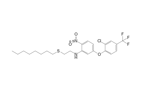 Benzenamine, 5-[2-chloro-4-(trifluoromethyl)phenoxy]-2-nitro-N-[2-(octylthio)ethyl]-
