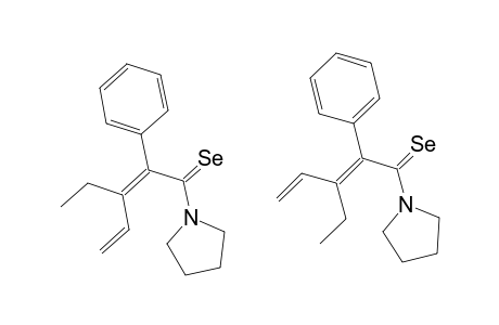 N-(3-ETHYL-2-PHENYL-1-SELENOXO-2,4-PENTADIENYL)-PYRROLIDINE