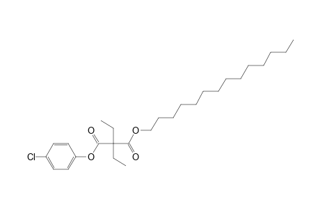 Diethylmalonic acid, 4-chlorophenyl tetradecyl ester