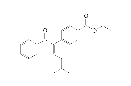 ethyl (E)-4-(5-methyl-1-oxo-1-phenylhex-2-en-2-yl)benzoate