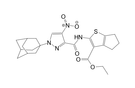ethyl 2-({[1-(1-adamantyl)-4-nitro-1H-pyrazol-3-yl]carbonyl}amino)-5,6-dihydro-4H-cyclopenta[b]thiophene-3-carboxylate