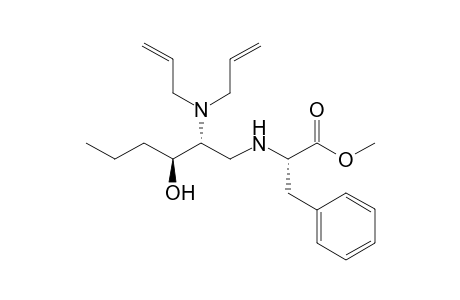 (2S)-2-[[(2R,3S)-2-(diallylamino)-3-hydroxy-hexyl]amino]-3-phenyl-propionic acid methyl ester