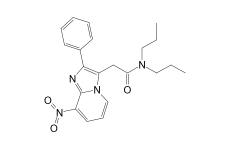 2-(8-nitro-2-phenyl-3-imidazo[1,2-a]pyridinyl)-N,N-dipropylacetamide