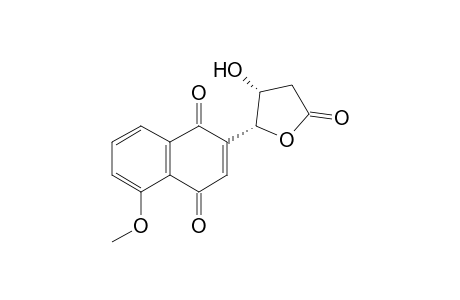2-[(2R,3R)-3-hydroxy-5-keto-tetrahydrofuran-2-yl]-5-methoxy-1,4-naphthoquinone