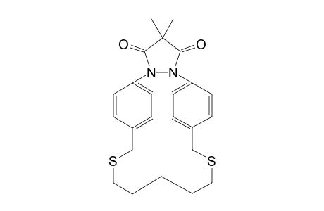 5,8:18,21-Dietheno-1H,9H,11H,17H-pyrazolo[1,2-g][1,14,7,8]dithiadiazacyclononadecine-1,3(2H)-dione, 12,13,14,15-tetrahydro-2,2-dimethyl-