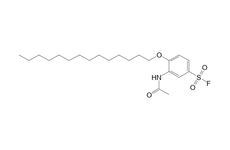 Benzenesulfonyl fluoride, 3-(acetylamino)-4-(tetradecyloxy)-