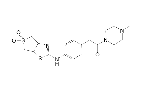 thieno[3,4-d]thiazol-2-amine, 3a,4,6,6a-tetrahydro-N-[4-[2-(4-methyl-1-piperazinyl)-2-oxoethyl]phenyl]-, 5,5-dioxide