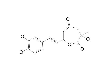 INONOTUSIN-A;6-(11,12-DIHYDROXY-STYRYL)-2-HYDROXY-2-METHYL-5,6-DIHYDRO-OXEPINE-1,4-DIONE