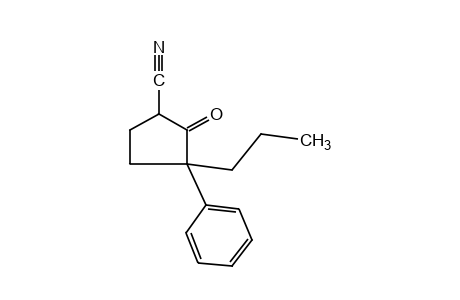 2-oxo-3-phenyl-3-propylcyclopentanecarbonitrile