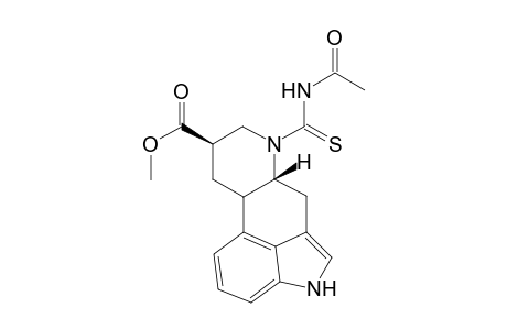 Ergoline-8-carboxylic acid, 6-[(acetylamino)thioxomethyl]-, methyl ester, (8.beta.)-