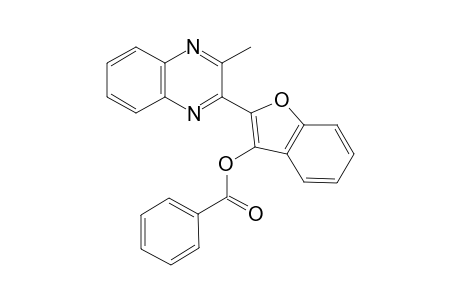 2-(3-Methylquinoxalin-2-yl)benzofuran-3-yl benzoate