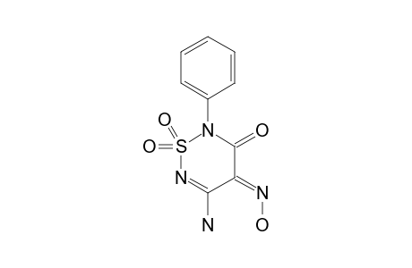 (Z)-2-PHENYL-5-AMINO-4-HYDROXYIMINO-3-OXO-3,4-DIHYDRO-2H-1,2,6-THIODIAZINE-1,1-DIOXIDE