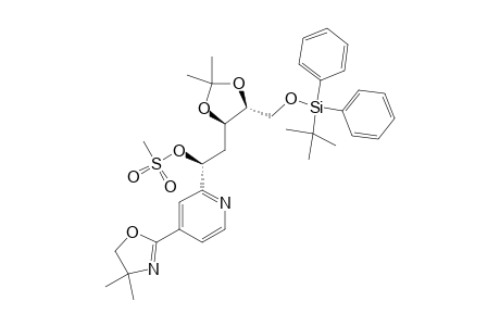 5-O-[(TERT.-BUTYL)-DIPHENYLSILYL]-2-DEOXY-1-C-[(4,5-DIHYDRO-4,4-DIMETHYLOXAZOL-2-YL)-PYRIDIN-2-YL]-3,4-O-ISOPROPYLIDENE-1-O-(METHYLSULFONYL)-D-ERYTHRO-PENTITOL