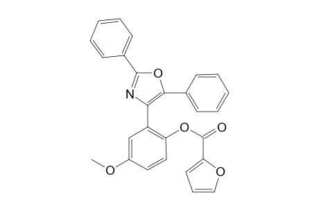 2-(2,5-Diphenyloxazol-4-yl)-4-methoxyphenyl furan-2-carboxylate