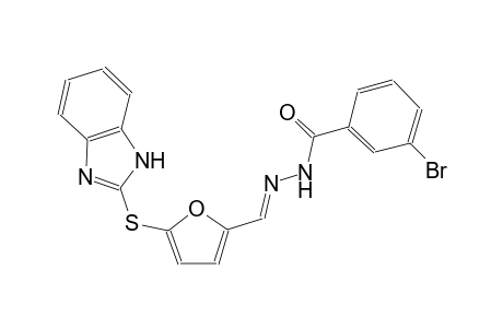 benzoic acid, 3-bromo-, 2-[(E)-[5-(1H-benzimidazol-2-ylthio)-2-furanyl]methylidene]hydrazide