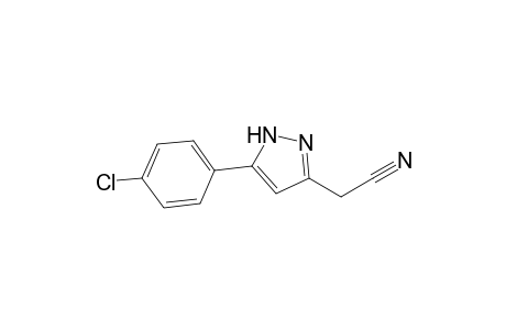 2-[3-(4-chlorophenyl)-1H-pyrazol-5-yl]acetonitrile