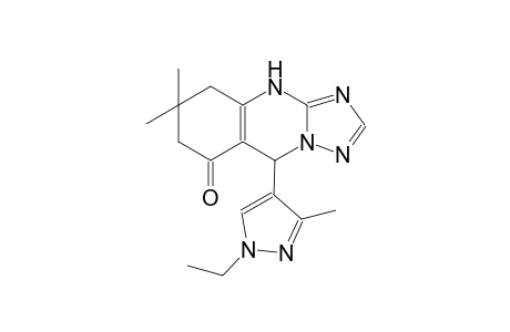 9-(1-ethyl-3-methyl-1H-pyrazol-4-yl)-6,6-dimethyl-5,6,7,9-tetrahydro[1,2,4]triazolo[5,1-b]quinazolin-8(4H)-one