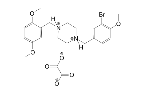 1-(3-bromo-4-methoxybenzyl)-4-(2,5-dimethoxybenzyl)piperazinediium oxalate