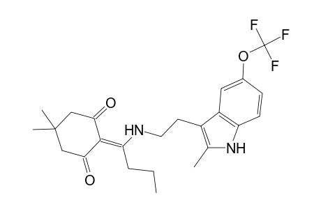 5,5-Dimethyl-2-[1-[2-[2-methyl-5-(trifluoromethoxy)-1H-indol-3-yl]ethylamino]butylidene]cyclohexane-1,3-dione