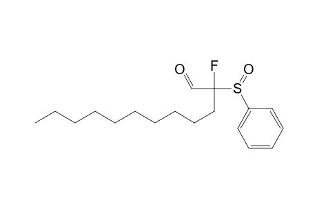 2-Fluoro-2-(phenylsulfinyl)dodecanal
