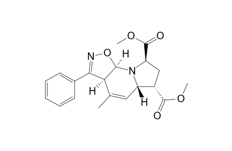 Isoxazolo[5,4-e]indolizine-6,8-dicarboxylic acid, 3a,5a,6,7,8,9a-hexahydro-4-methyl-3-phenyl-, dimethyl ester, (3a.alpha.,5a.beta.,6.alpha.,8.beta.,9a.alpha.)-