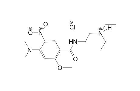 ethanaminium, 2-[[4-(dimethylamino)-2-methoxy-5-nitrobenzoyl]amino]-N,N-diethyl-, chloride