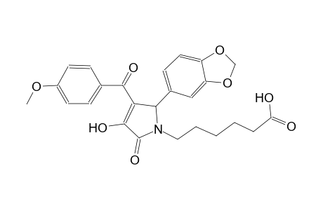 1H-pyrrole-1-hexanoic acid, 2-(1,3-benzodioxol-5-yl)-2,5-dihydro-4-hydroxy-3-(4-methoxybenzoyl)-5-oxo-
