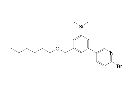 [3-(6-bromanylpyridin-3-yl)-5-(hexoxymethyl)phenyl]-trimethyl-silane