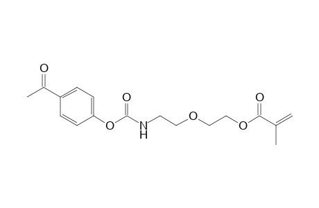 2-Propenoic acid, 2-methyl-, 2-[2-[[(4-acetylphenoxy)carbonyl]amino]ethoxy]ethyl ester
