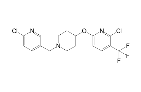 2-Chloro-6-({1-[(6-chloropyridin-3-yl)methyl]piperidin-4-yl}oxy)-3-(trifluoromethyl)pyridine