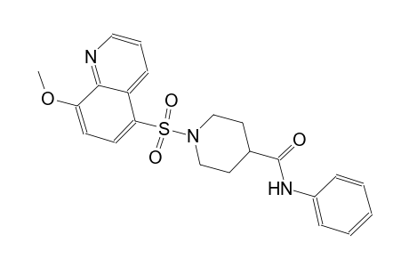 4-piperidinecarboxamide, 1-[(8-methoxy-5-quinolinyl)sulfonyl]-N-phenyl-