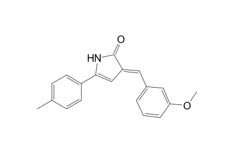 3-(3'-Methoxybenzylidene)-1,3-dihydro-5-(p-methylphenyl)-2H-pyrrol-2-one