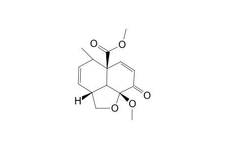 (2aR,5aR,8aR)-8a-Methoxy-5-methyl-8-oxo-2a,8,8a,8b-tetrahydro-2H,5H-naphtho[1,8-bc]furan-5a-carboxylic acid methyl ester