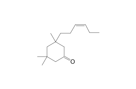 3-(Z-3'-HEXENYL)-3,5,5-TRIMETHYL-1-CYCLOHEXANONE