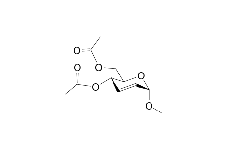 Methyl 4,6-Di-O-Acetyl-2,3-didehydro-2,3-dideoxy-.alpha.-D-erythro-pyranoside