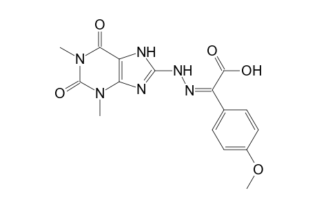 2-[(1',3'-Dimethyl-2',4'-dioxopurin-8'-yl)hydrazono]-2-(4"-methoxyphenyl)acetic acid
