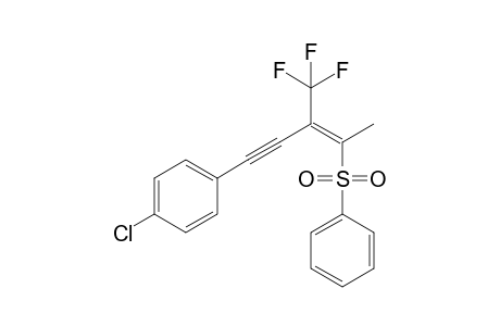 (E)-4-(4-Chlorophenyl)-2-trifluoromethyl-1-methylbut-1-en-3-ynyl phenyl sulfone