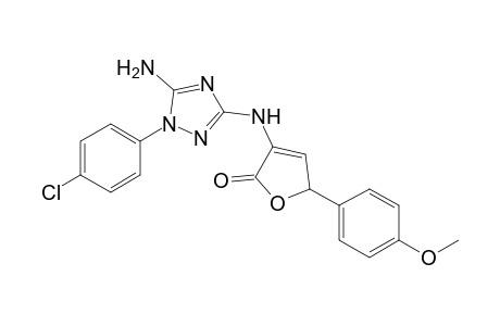 3-[5-Amino-1-(4-chlorophenyl)-1H-1,2,4-triazol-3-ylamino]-5-(4-methoxyphenyl)furan-2(5H)-one