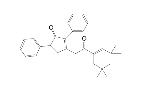 2,4-Diphenyl-1-[.alpha.-(3,3,5,5,tetramethylcyclohexenyl)acetyl]-3-cyclopentenone