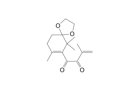 1-[5,5-(Ethylenedioxy)-2,6,6-trimethyl-1-cyclohexenyl]-3-methyl-3-buten-1,2-dione