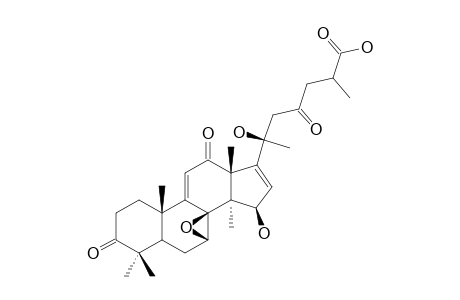 ELFVINGIC-ACID-B;7-BETA,8-BETA-EPOXY-15-BETA,20S-DIHYDROXY-3,12,23-TRIOXOLANOST-9(11),16-DIEN-26-OIC-ACID