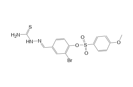 4-{(E)-[(aminocarbothioyl)hydrazono]methyl}-2-bromophenyl 4-methoxybenzenesulfonate