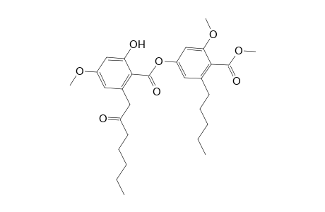 o-Anisic acid, 4-hydroxy-6-pentyl-, methyl ester, ester with 2-hydroxy-6-(2-oxoheptyl)-p-anisic acid