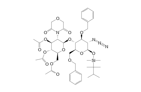 #21F;THEXYLDIMETHYLSILYL-3,4,6-TRI-O-ACETYL-2-DEOXY-2-DIGLYCOLYLIMIDO-BETA-D-GLUCOPYRANOSYL-(1->4)-2-AZIDO-3,6-DI-O-BENZYL-2-DEOXY-BETA-D-GLUCOPYRANOSIDE