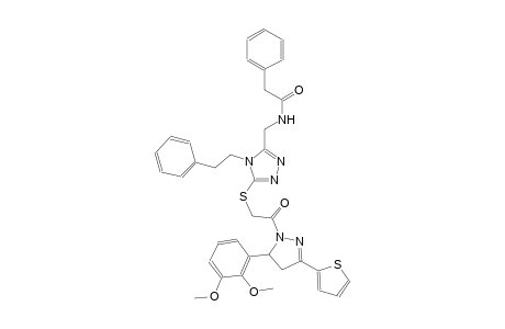 benzeneacetamide, N-[[5-[[2-[5-(2,3-dimethoxyphenyl)-4,5-dihydro-3-(2-thienyl)-1H-pyrazol-1-yl]-2-oxoethyl]thio]-4-(2-phenylethyl)-4H-1,2,4-triazol-3-yl]methyl]-