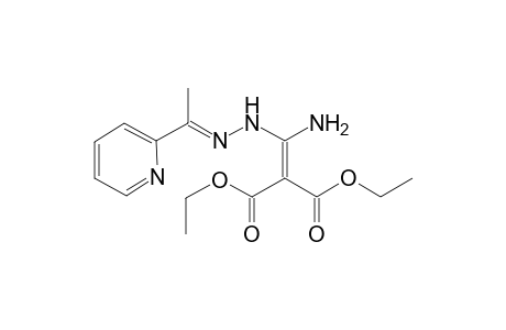 2-[amino-[(2E)-2-[1-(2-pyridinyl)ethylidene]hydrazinyl]methylidene]propanedioic acid diethyl ester